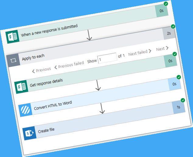 Building Word Documents from Microsoft Forms Responses