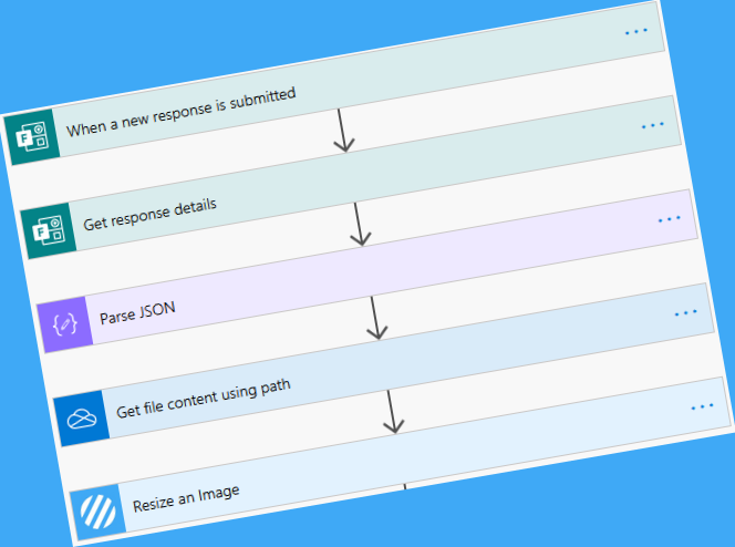 Handling files provided in a Microsoft Forms response