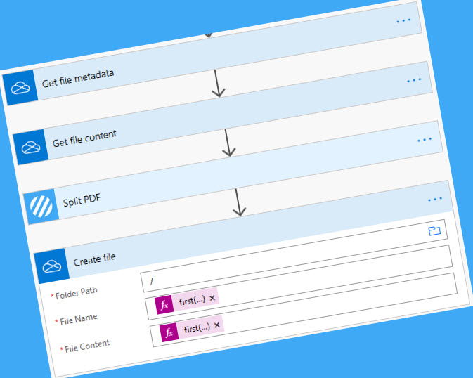 First file from file array in Power Automate