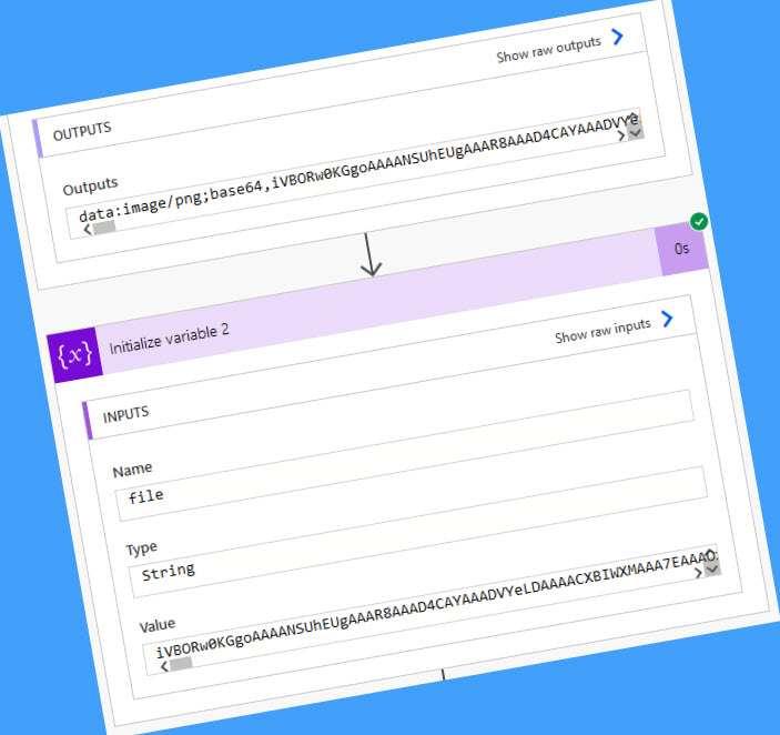 Convert a Data URI to Base64 or 'File Contents' in Power Automate