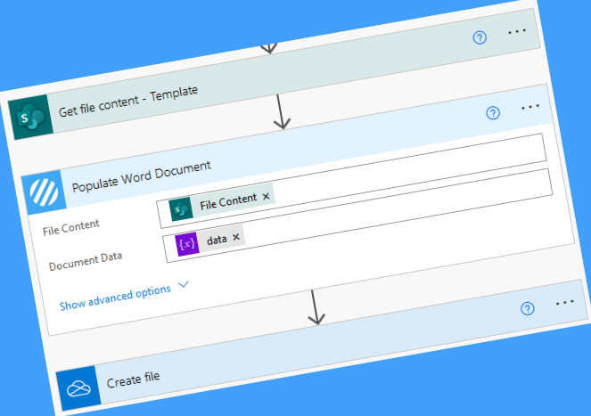 Merge Word Document Content with Power Automate and Encodian